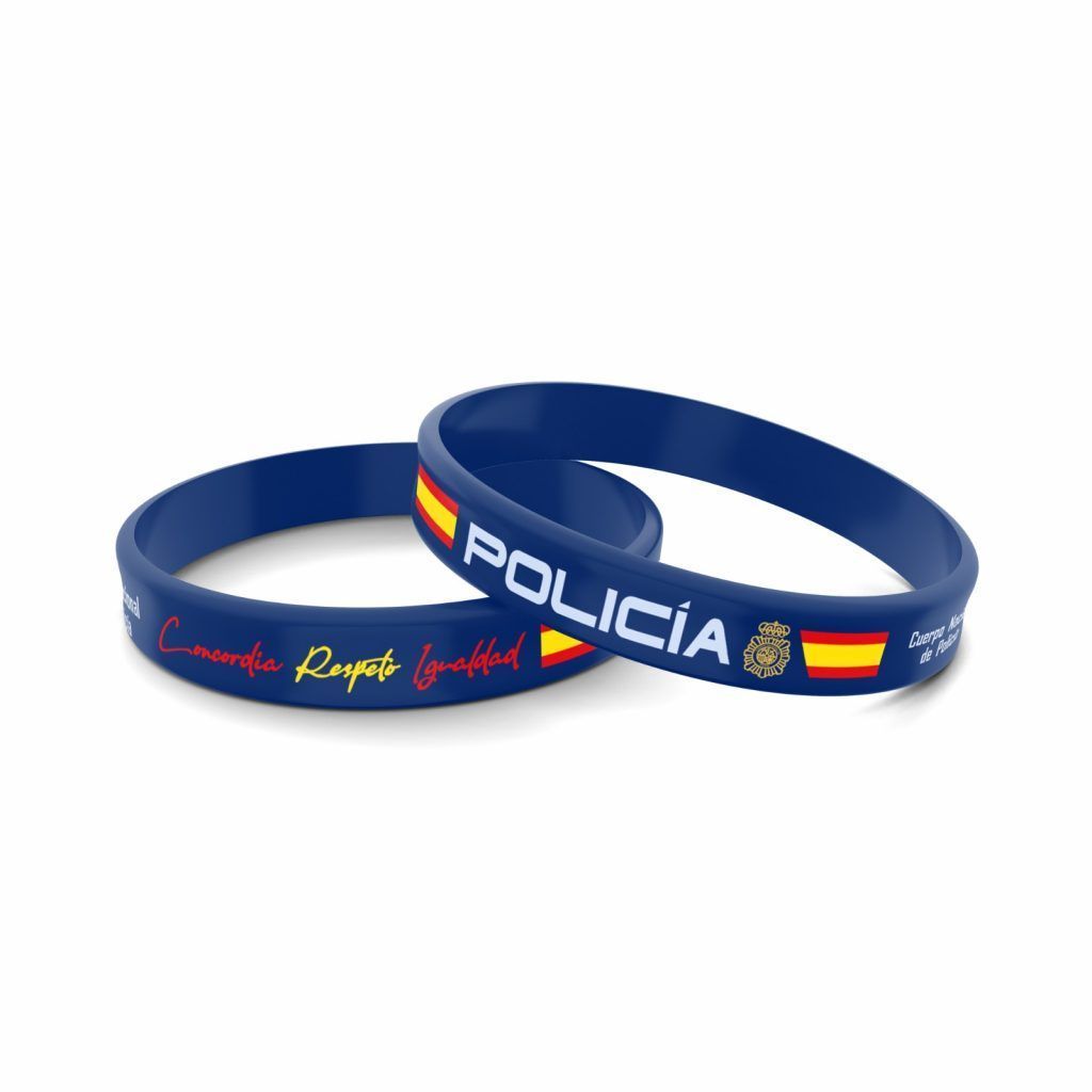 Pulsera Policía Nacional de silicona