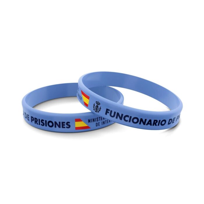 pulsera_silicona_goma_pvc_tela_tejida_mano_wristbands_silicone_muñeca_españa_militar_personalizada_policia_guardia_civil_funcionario_prisiones