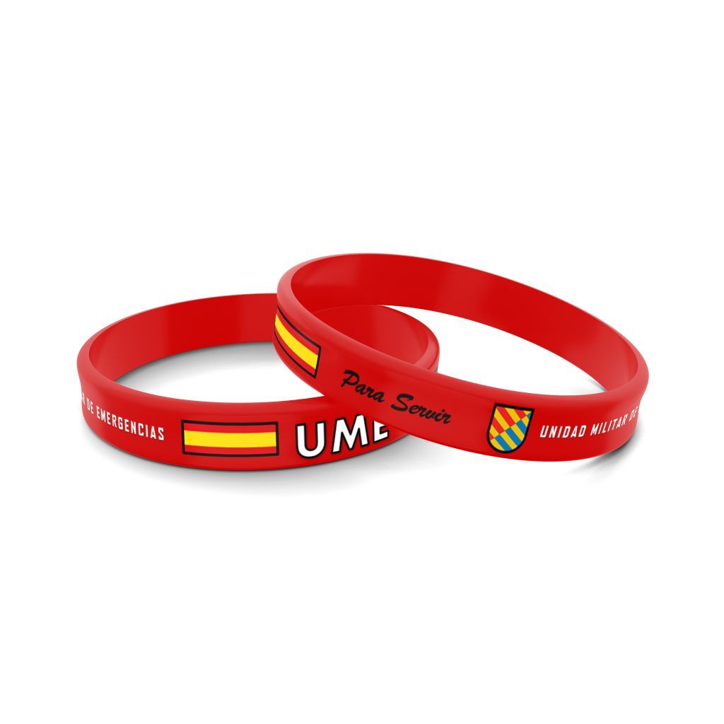 Pulsera Unidad Militar de Emergencias roja