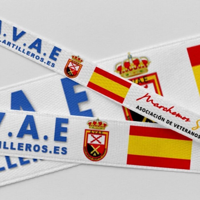 pulsera tela bordada tejida sublimada personalizada