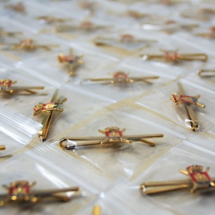 pisacorbatas militar personalizado