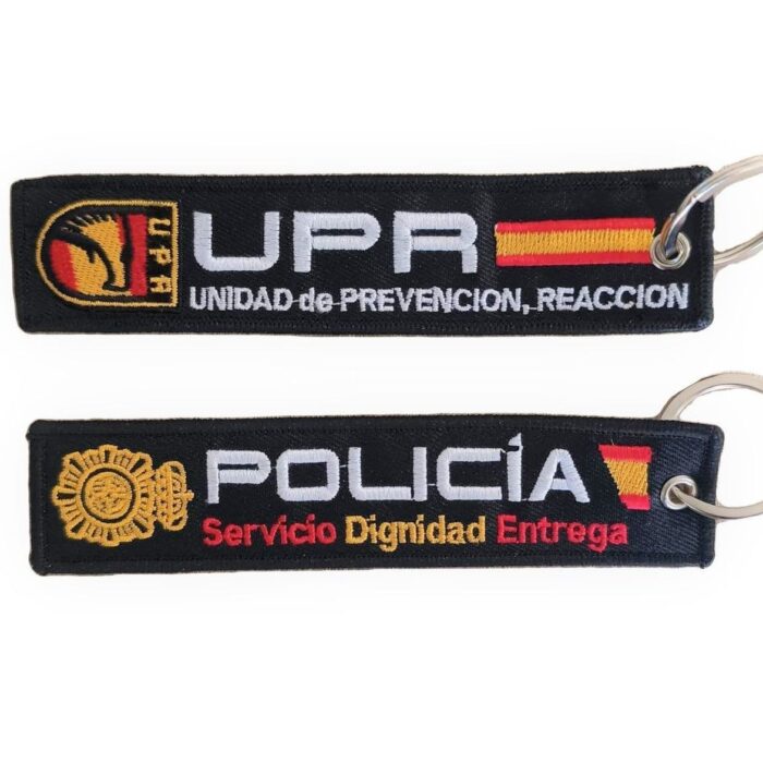 Llavero bordado Policía Nacional (UPR)