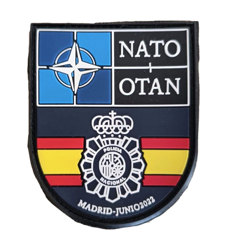 parche pvc otan policía nacional españa madrid