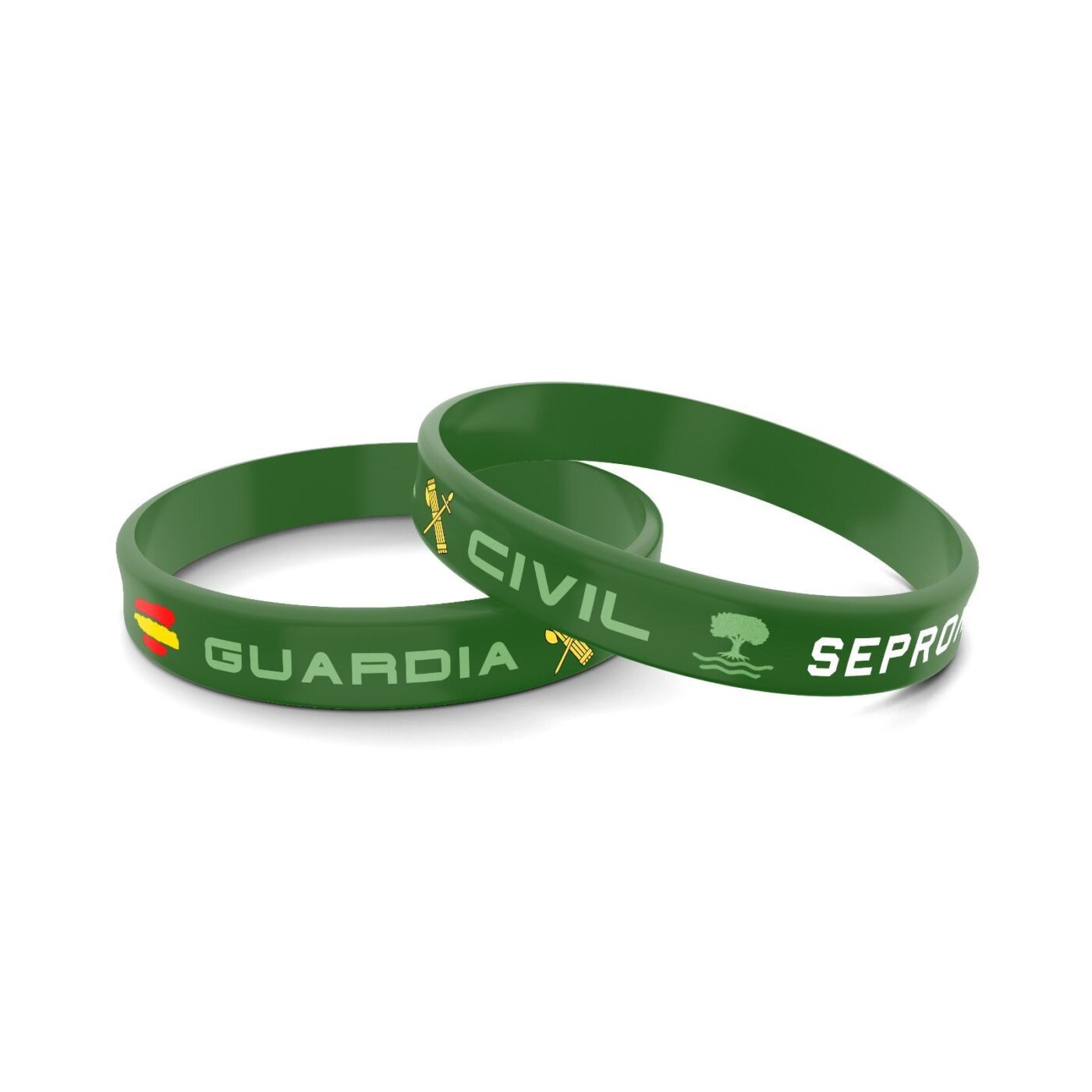 pulsera_seprona_guardia_civil_servicio_protección_naturaleza_especialidades_españa_benemérita_silicona