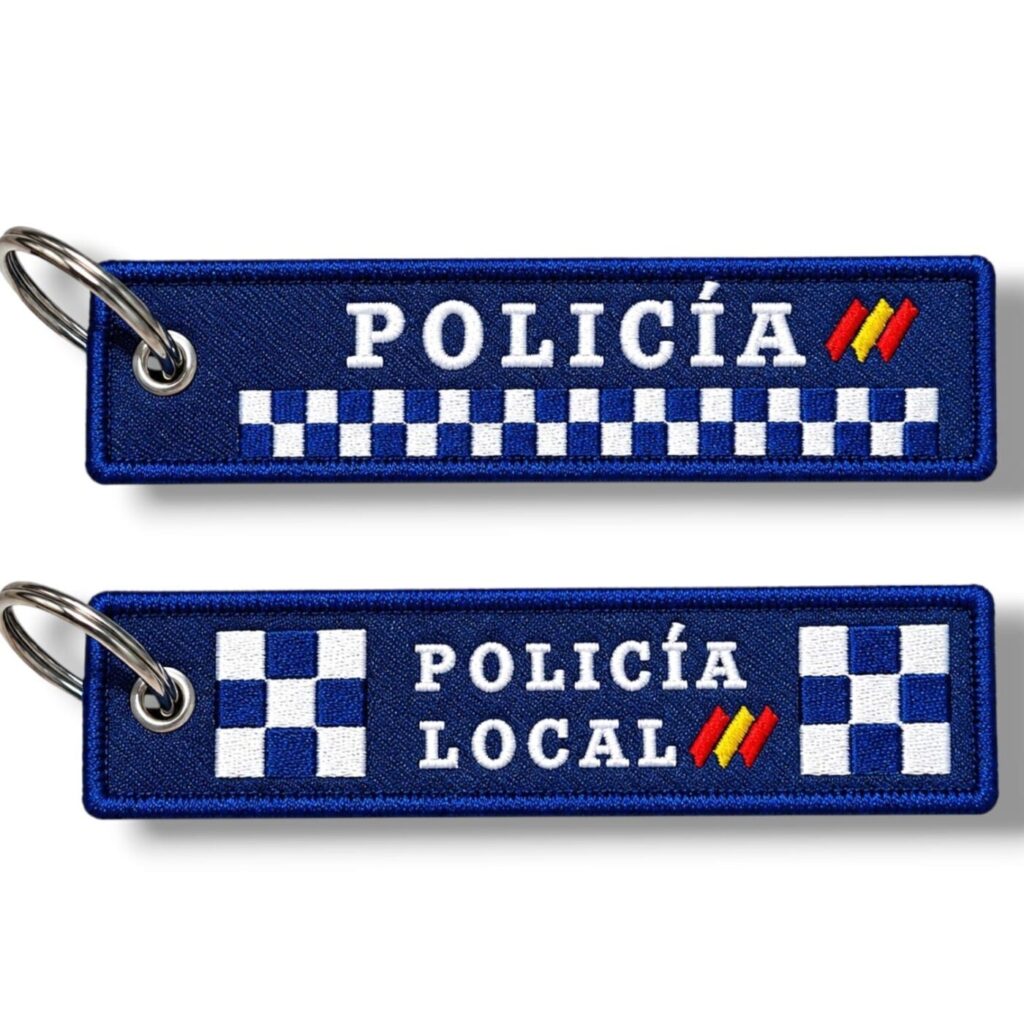 llavero policia local españa bordado