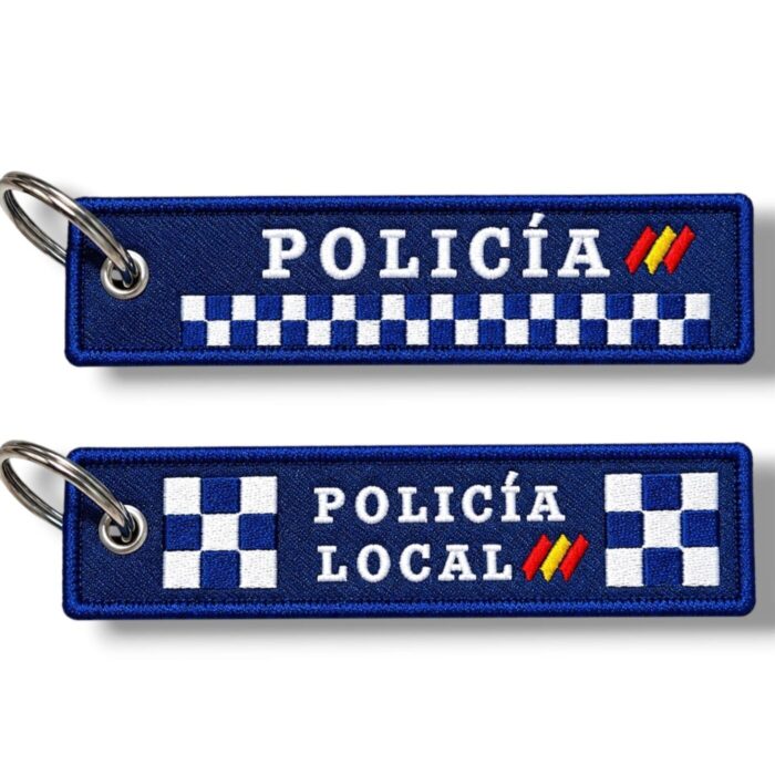 llavero policia local españa bordado