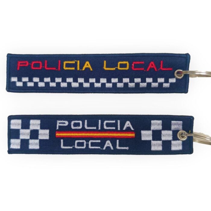 Llavero bordado Policía Local España