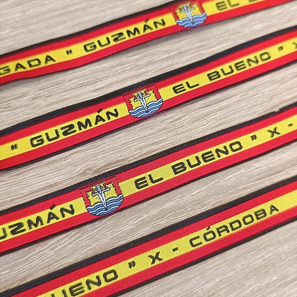 Pulsera tela Brigada Guzmán el Bueno X