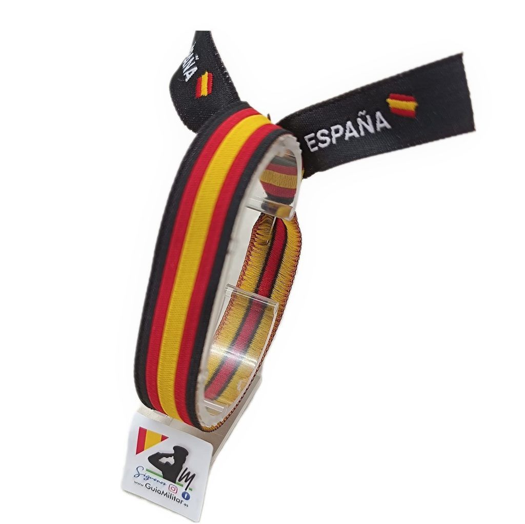 Pulsera tela con la bandera de España