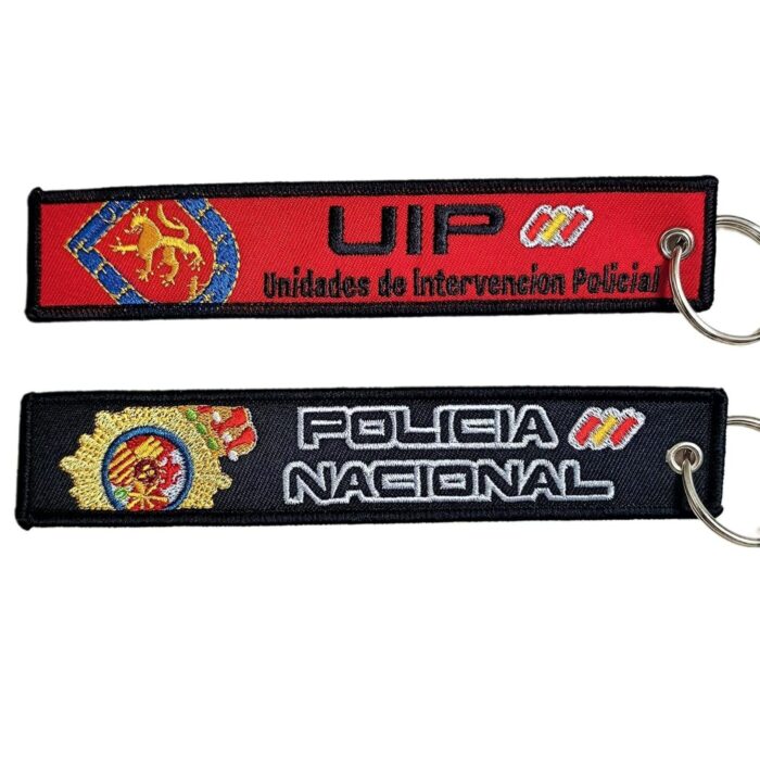 Llavero bordado Policía Nacional