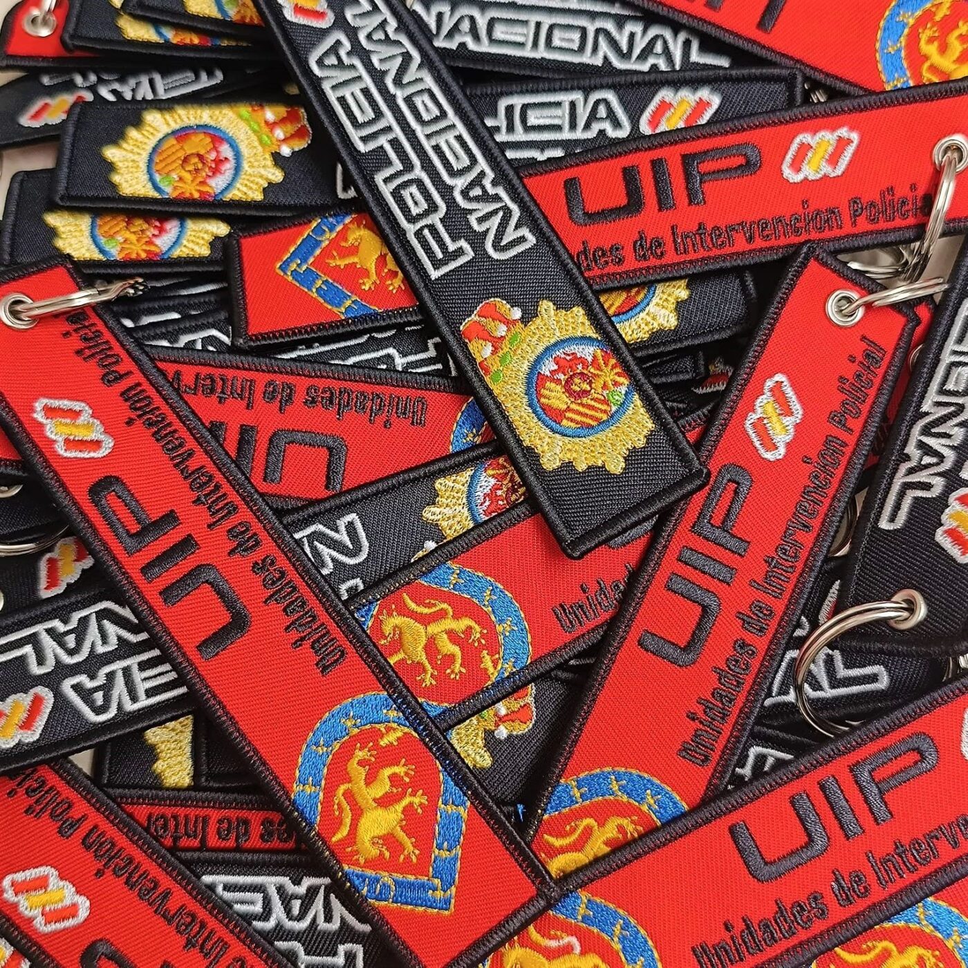Llavero bordado Policía Nacional