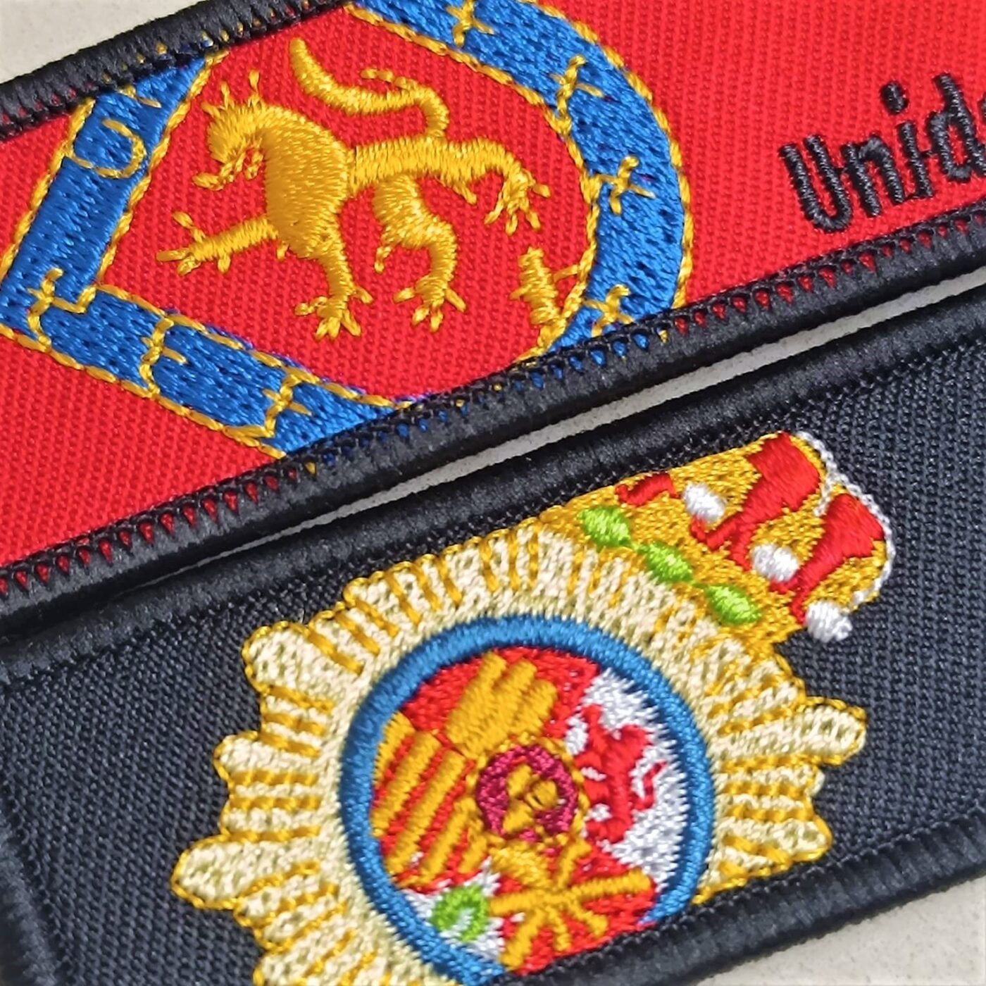 Llavero bordado Policía Nacional