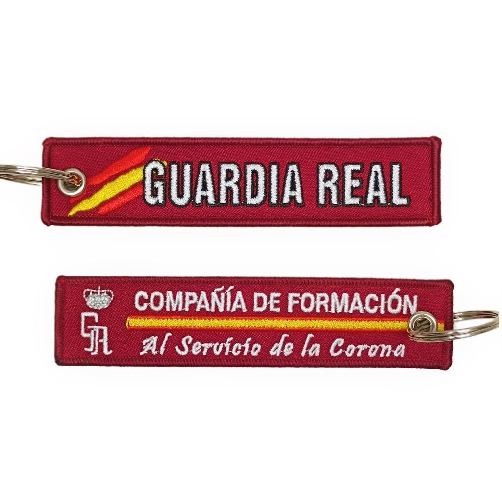 Llavero Guardia Real España bordado