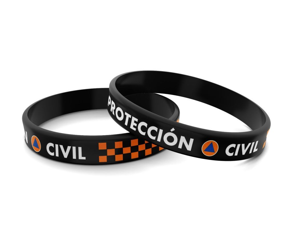 Pulsera silicona Protección Civil