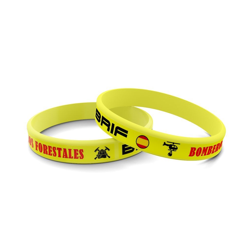 Pulsera silicona Bomberos Forestales BRIF
