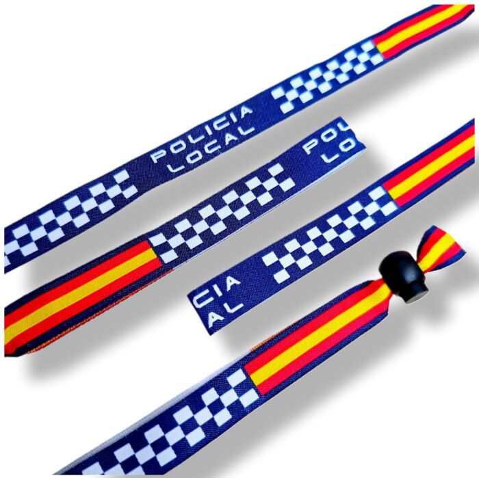 Pulsera tela Policía Local