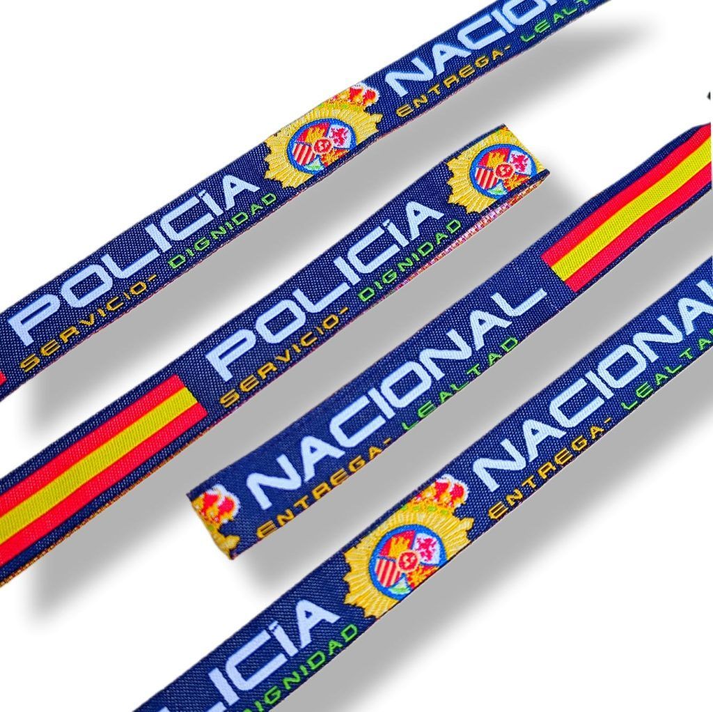Pulsera tela Policía Nacional