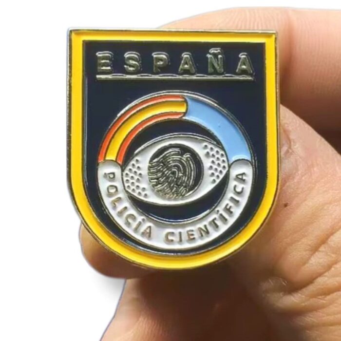 distintivo función policía científica