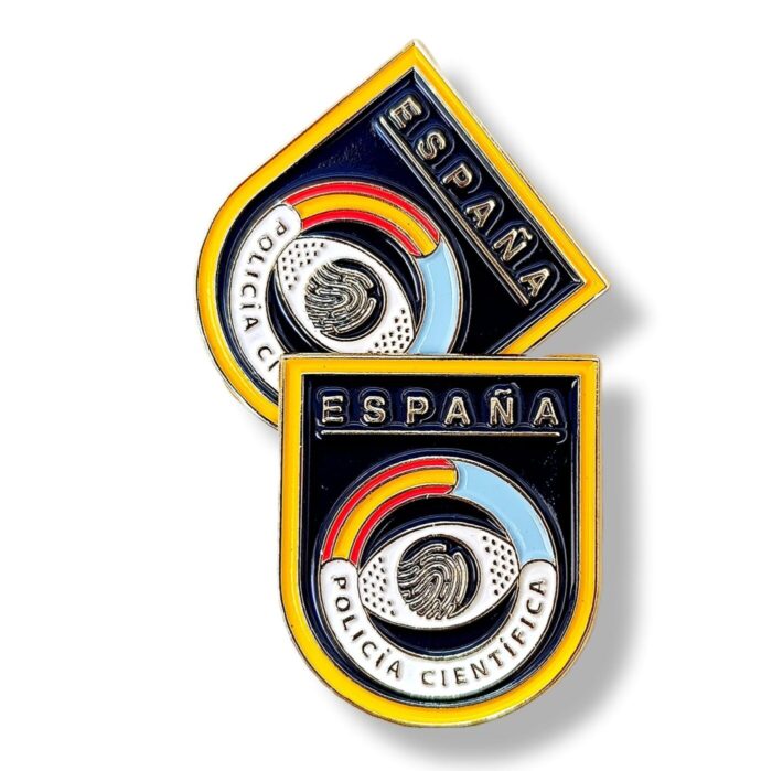 distintivo función policía científica