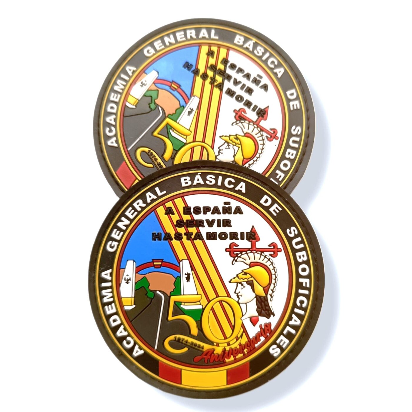 parche 50 aniversario agbs academia básica de suboficiales ejército de tierra