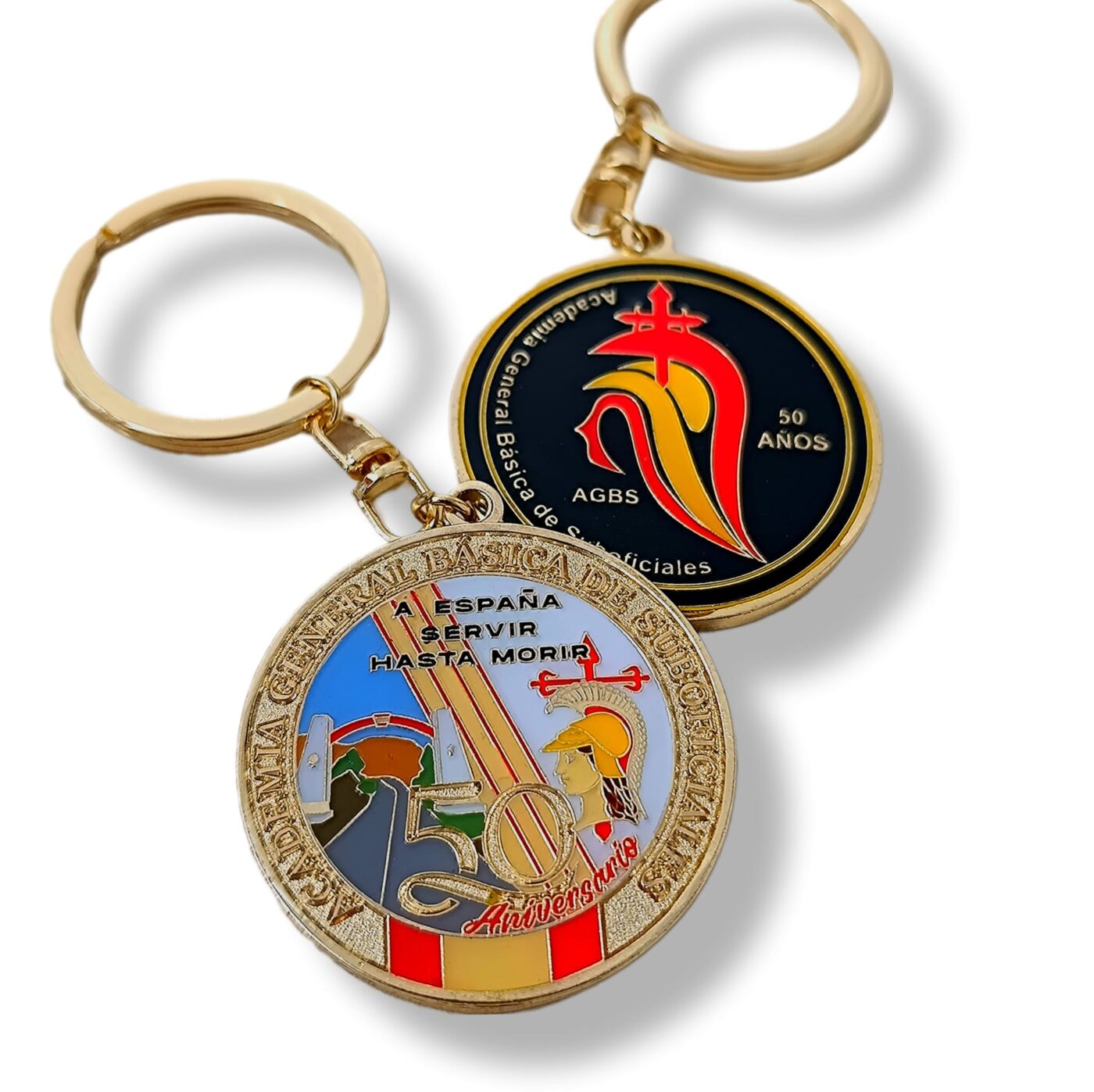 Llavero 50 aniversario AGBS. Academia básica de suboficiales - Imagen 2