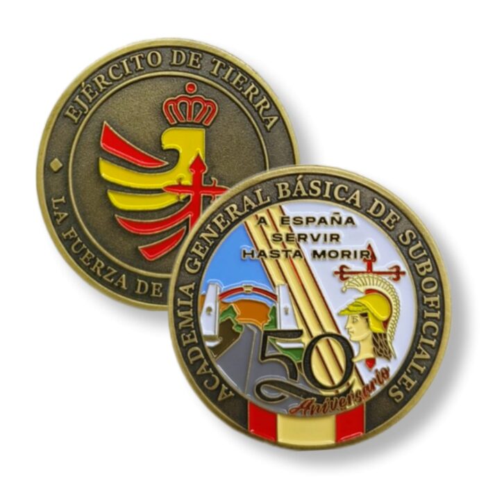 moneda_especial_agbs_50_aniversario_creacion_academia_basica_suboficiales_ejercito_tierra_espana_coleccion_coin_ebs