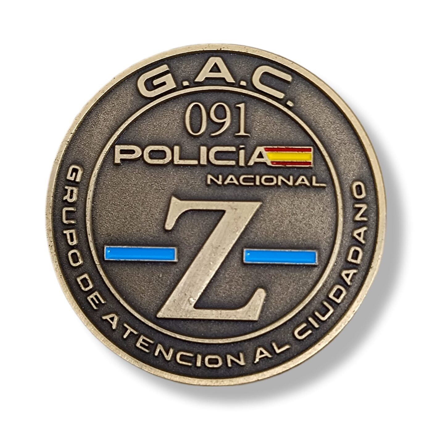 Moneda Policía Nacional GAC - Imagen 2