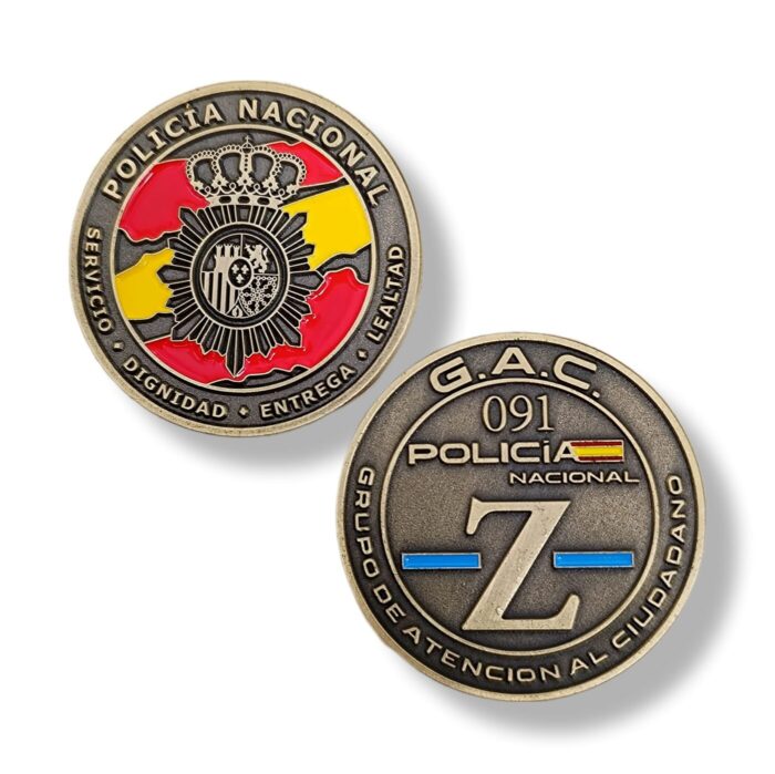 moneda_policia_nacional_cnp_grupo_de_atención_al_ciudadano_gac_zeta_z_españa_colección_cuerpo