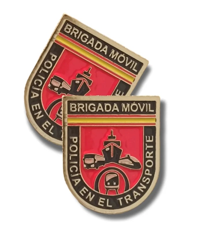 Distintivo función Brigada Móvil Policía en el Transporte