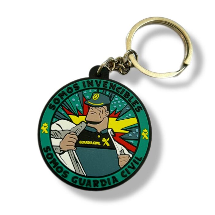 llavero_pvc_guardia_civil_somos_invencibles_superman_españa_benemérita