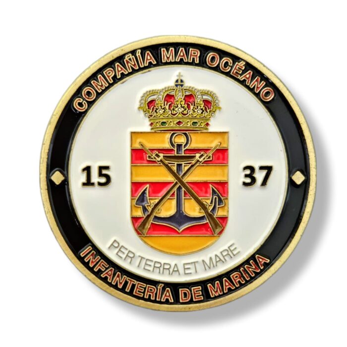 moneda_guardia_real_grupo_de_honores_infantería_de_marina_compañía_mar_océano