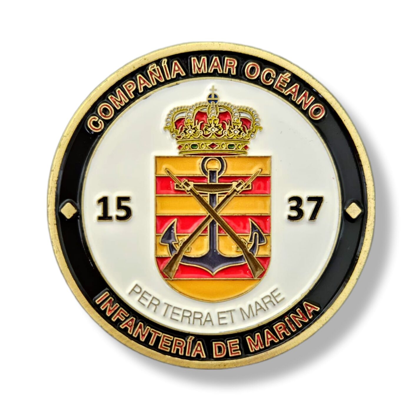 moneda_guardia_real_grupo_de_honores_infantería_de_marina_compañía_mar_océano