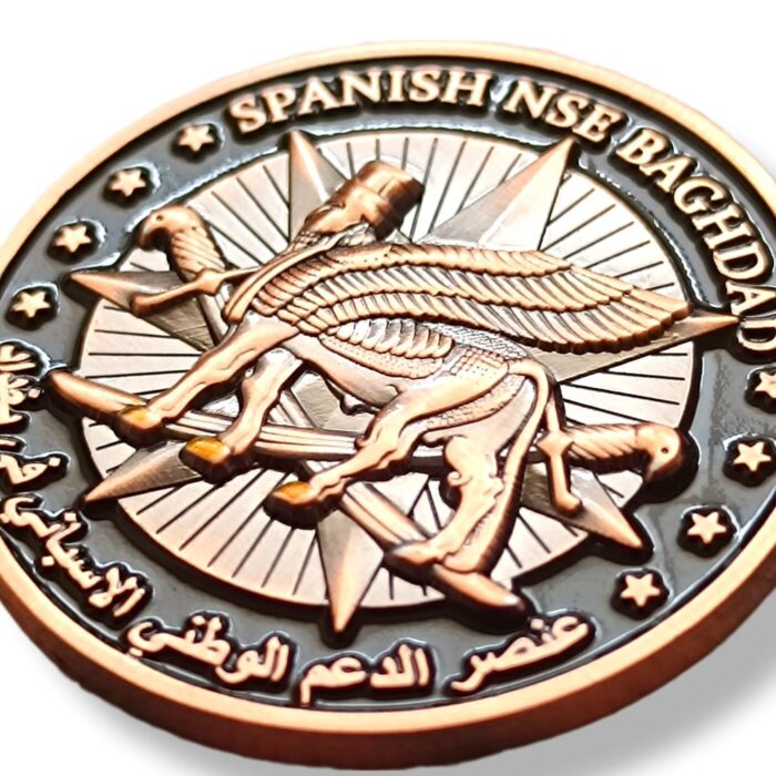Moneda_Apoyo_España_en_Baghdad_misión_irak_otan_nse_melilla_52_regulares
