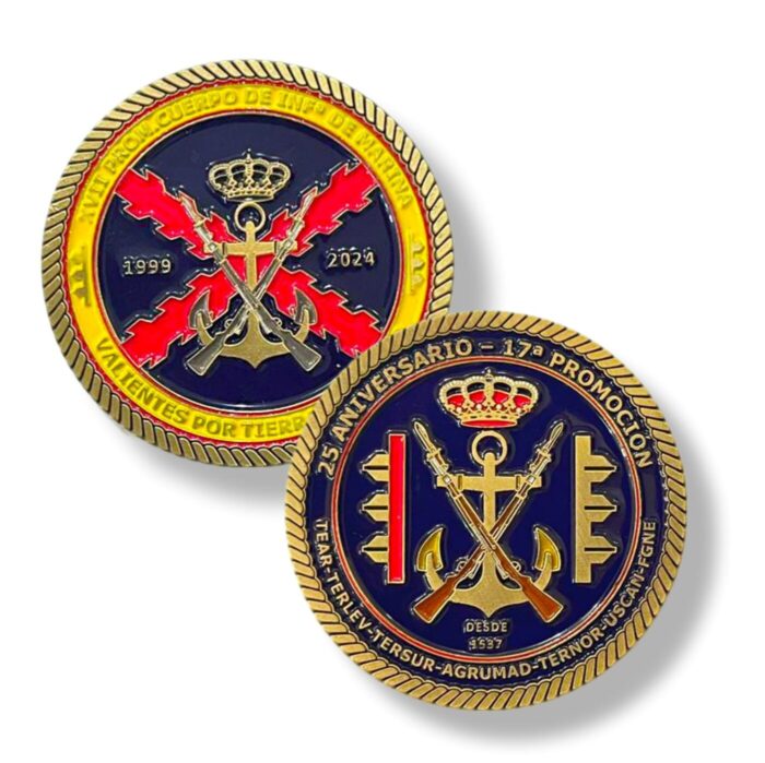 moneda_infantería_de_marina_xvii_promoción_25_aniversario_1999_2024_armada