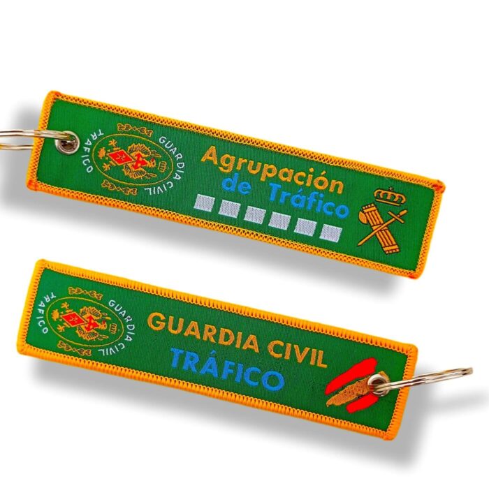 llavero_guardia_civil_agrupación_tráfico_tejido_españa_benemérita_españa