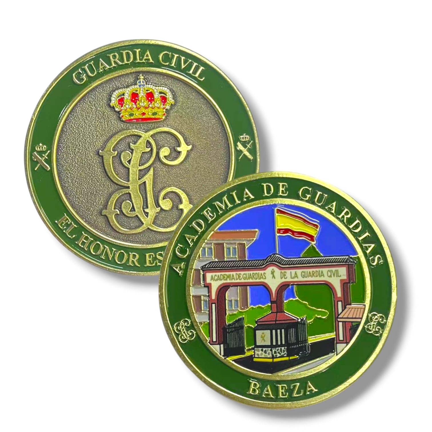 moneda_guardia_civil_academia_de_baeza_cabos_guardias_españa_benemérita_enseñanza_colección