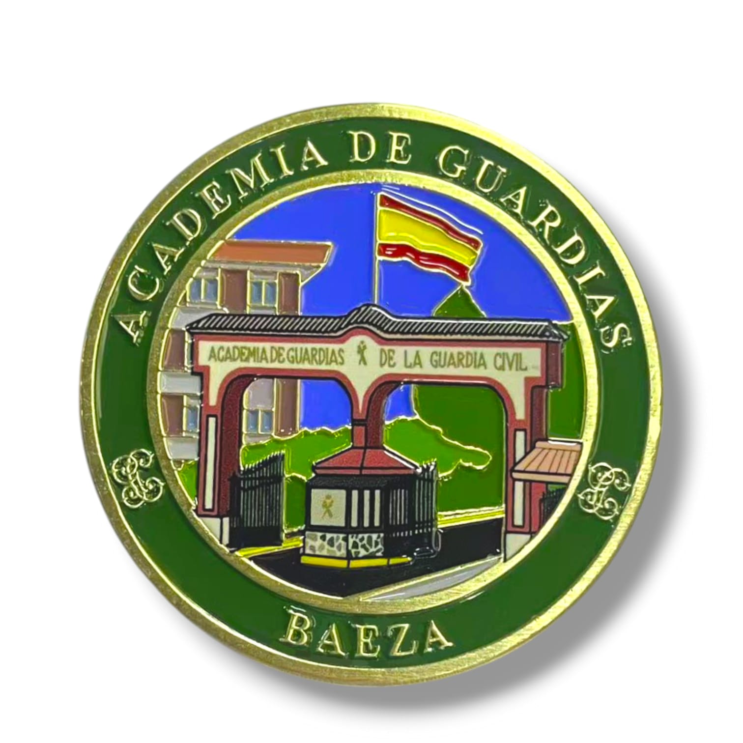 moneda_guardia_civil_academia_de_baeza_cabos_guardias_españa_benemérita_enseñanza_colección