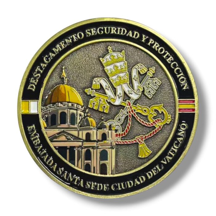 moneda_guardia_civil_embajada_vaticano_santa_sede_destacamento_seguridad_protección_españa