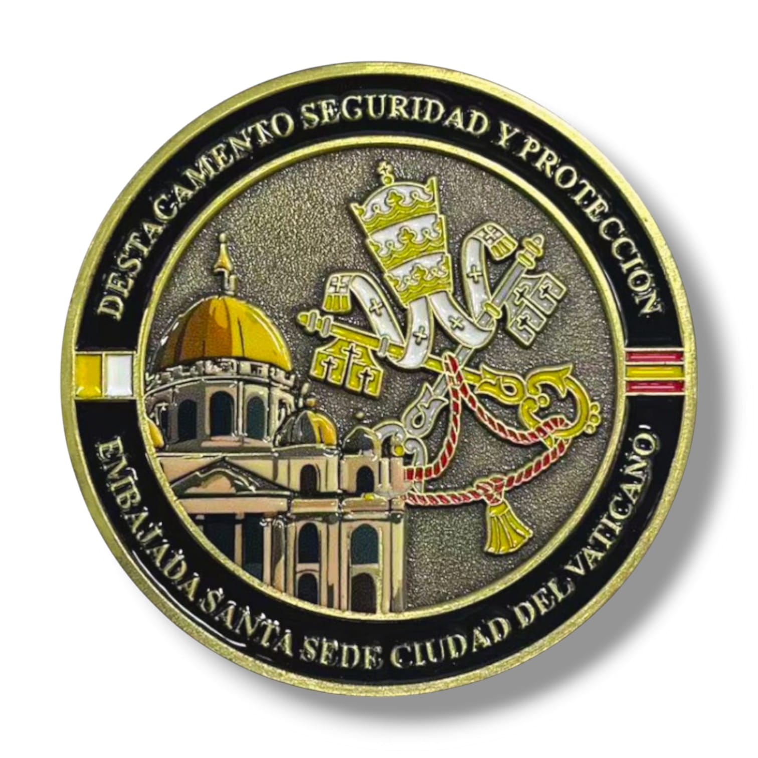 moneda_guardia_civil_embajada_vaticano_santa_sede_destacamento_seguridad_protección_españa