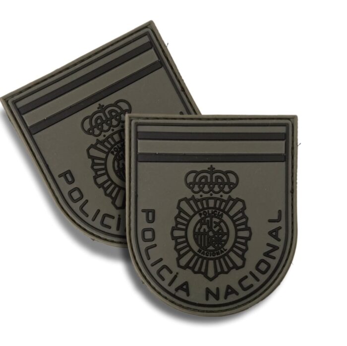 parche_policia_nacional_verde_caqui_uniforme_brazo_pvc