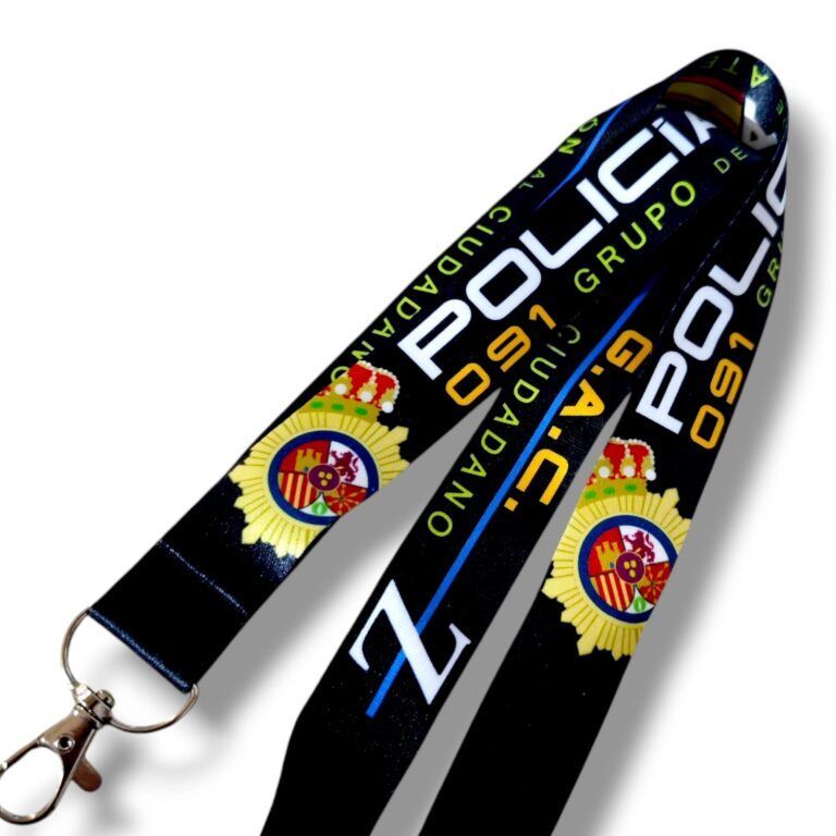 Lanyard gac Policía nacional grupos atención ciudadano zeta 091 patrulla