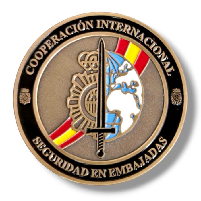 moneda_policia_nacional_embajada_méxico_división_cooperación_internacional_seguridad_embajadas_maya_azteca