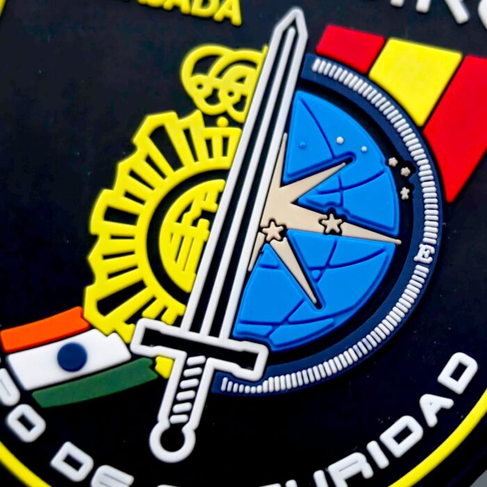parche_pvc_equipo_de_seguridad_embajadas_india_policía_nacional