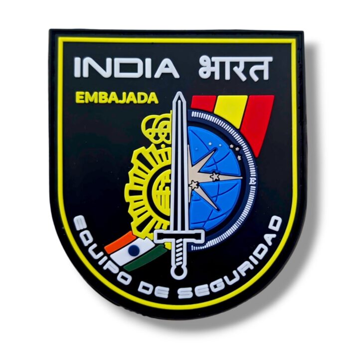 parche_pvc_equipo_de_seguridad_embajadas_india_policía_nacional