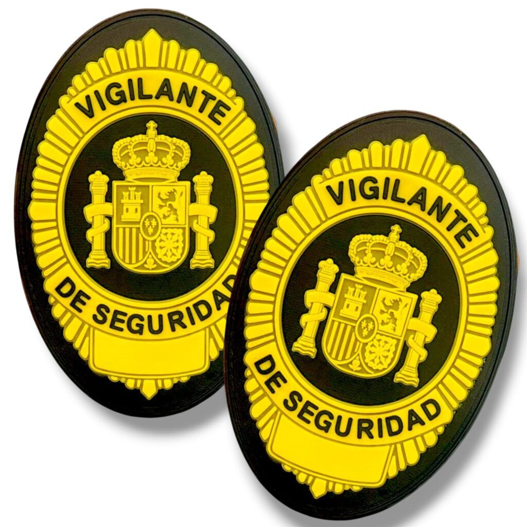 Parche Vigilante de Seguridad Privada PVC color 9x6 cm con velcro