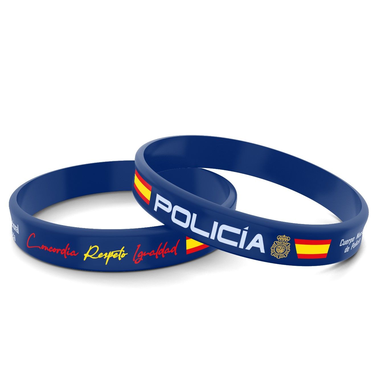 pulsera_silicona_niño_niña_infantil_talla_pequeña_policia_nacional
