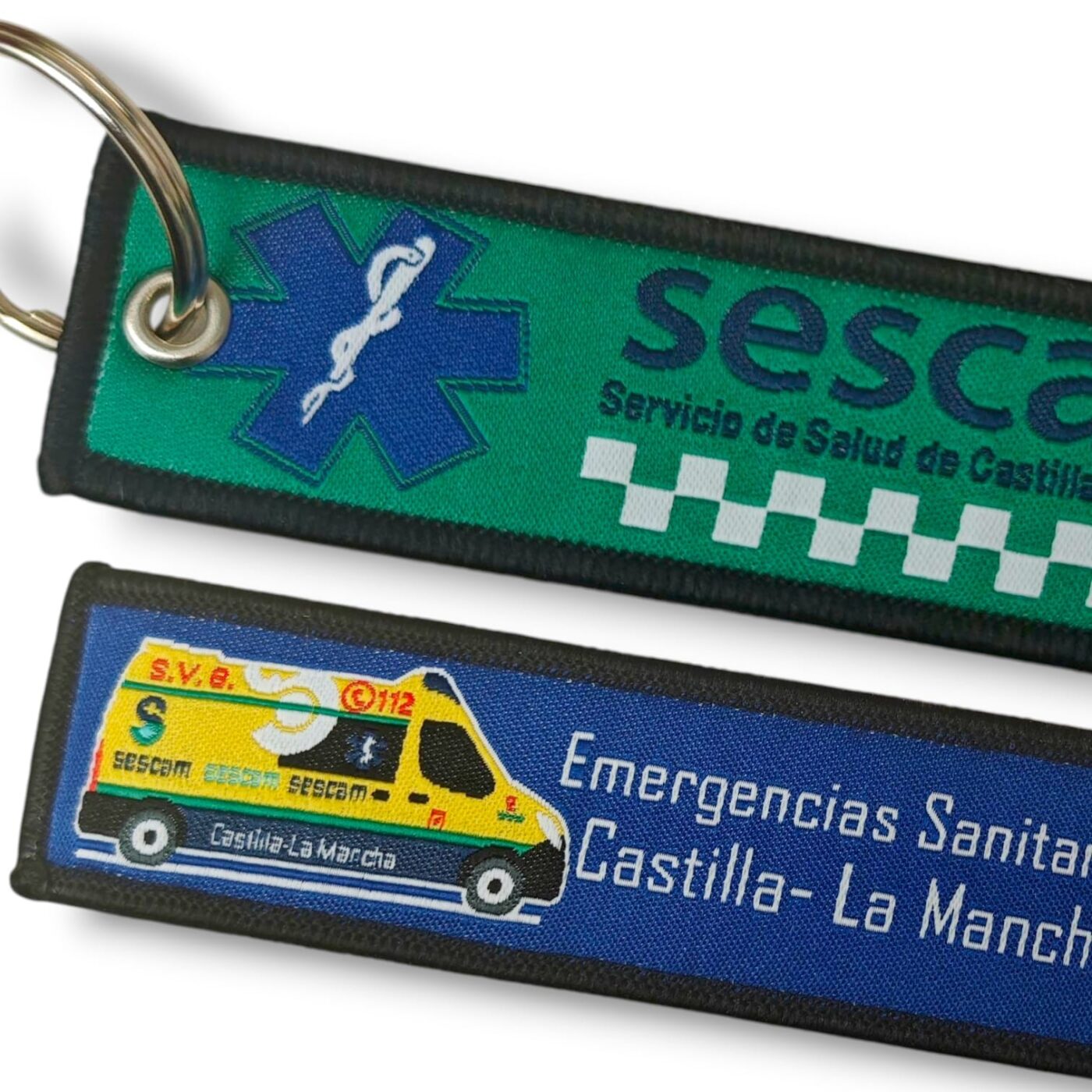 llavero_tejido_emergencias_sanitarias_castilla_la_mancha_sescam_servicio_de_salud_ambulancia