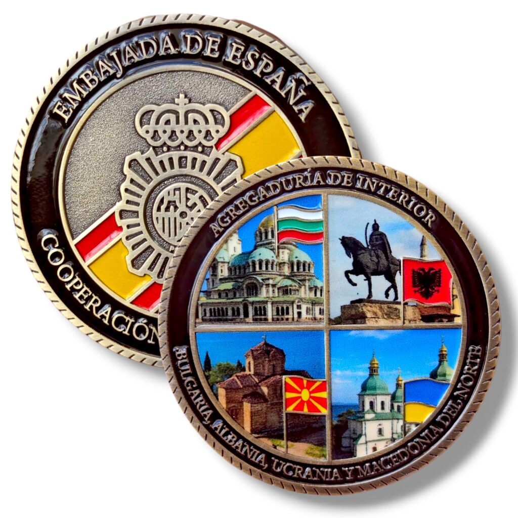 moneda_agregaduría_interior_europa_del_este_policía_nacional_embajada_cooperación_internacional_bulgaria_albania_ucrania_macedonia_del_norte
