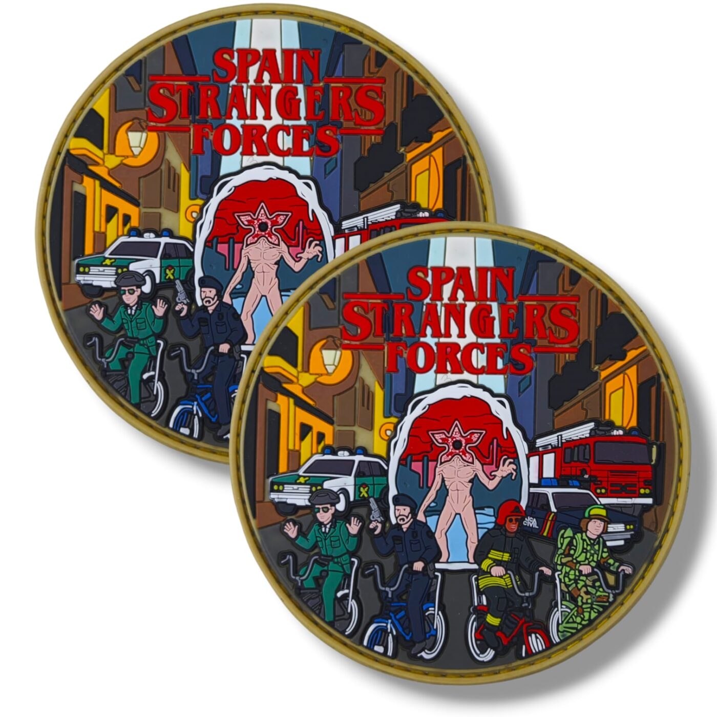 Parche Strangers Things Spanish Forces