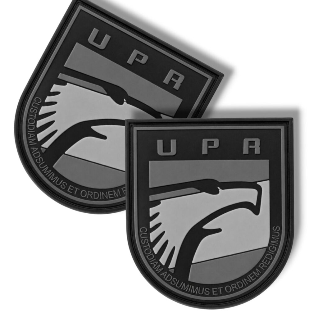 Parche UPR baja visibilidad Policia Nacional PVC con velcro